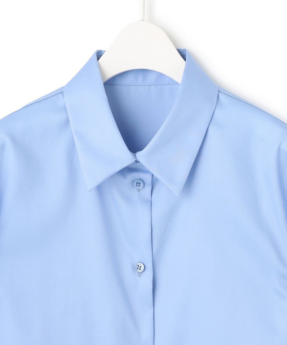 ICB 【洗える】 コットンサテンシャーティング シャツ 