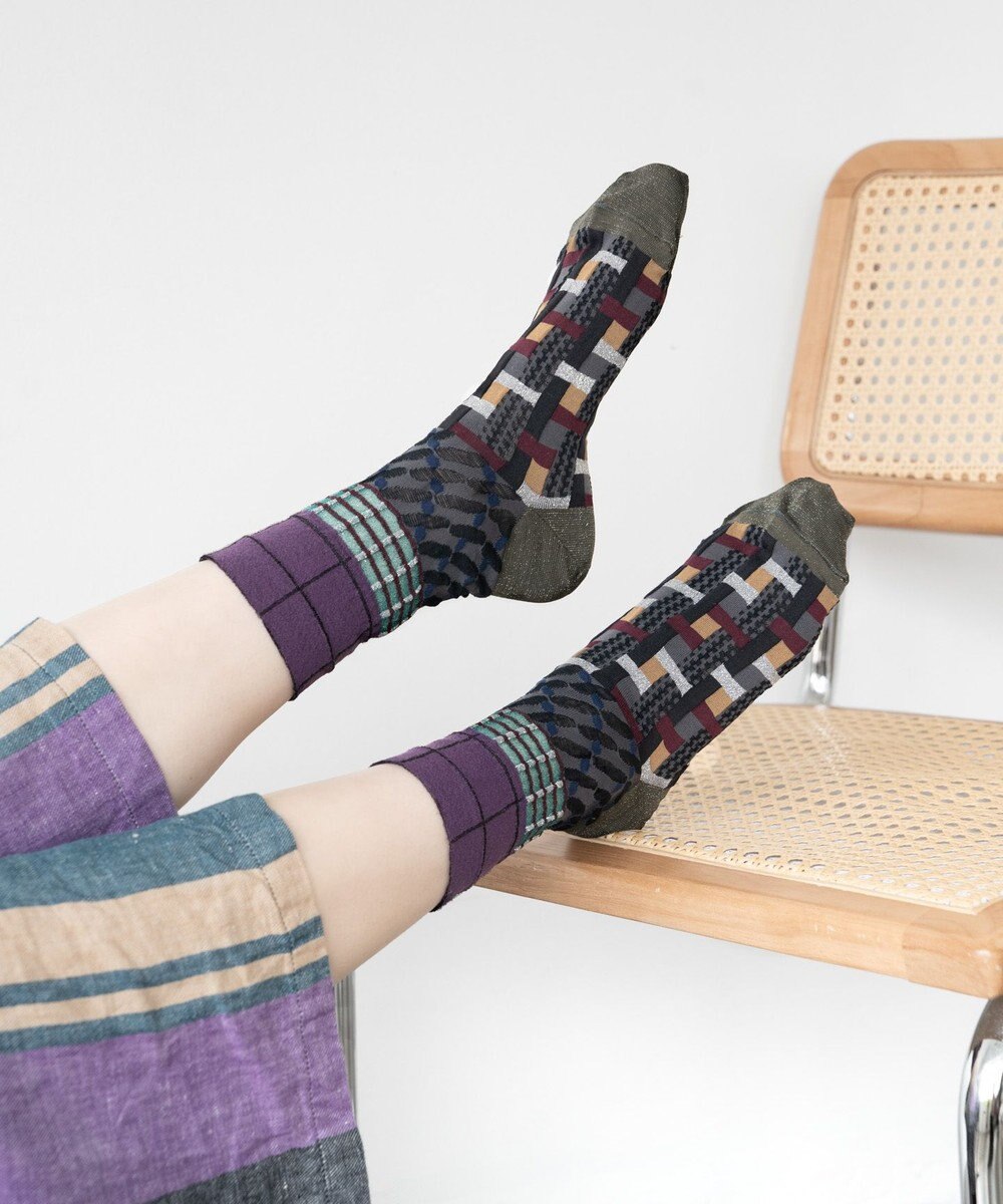 COQ CROSS PATCH ショートソックス 