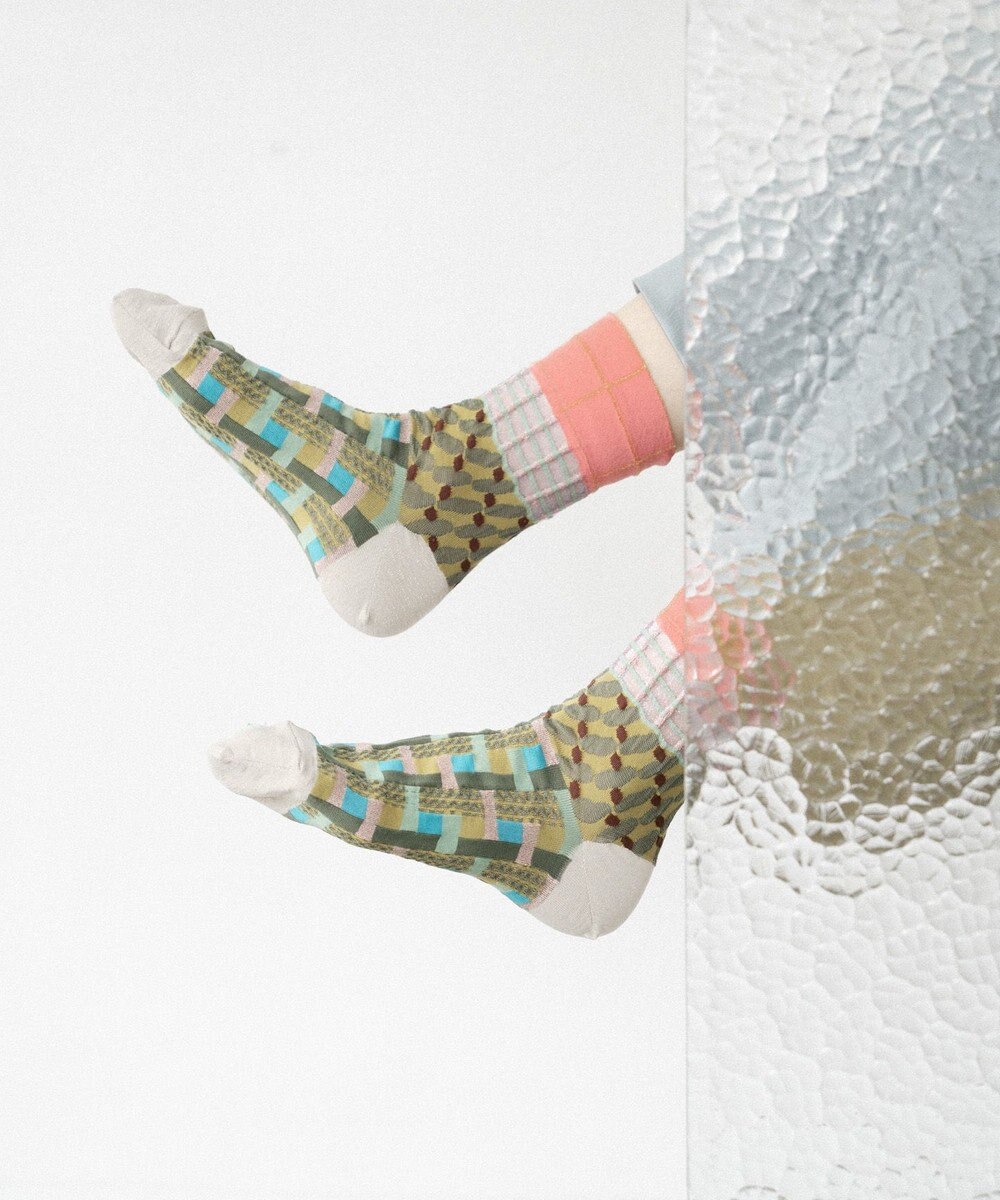 COQ CROSS PATCH ショートソックス 