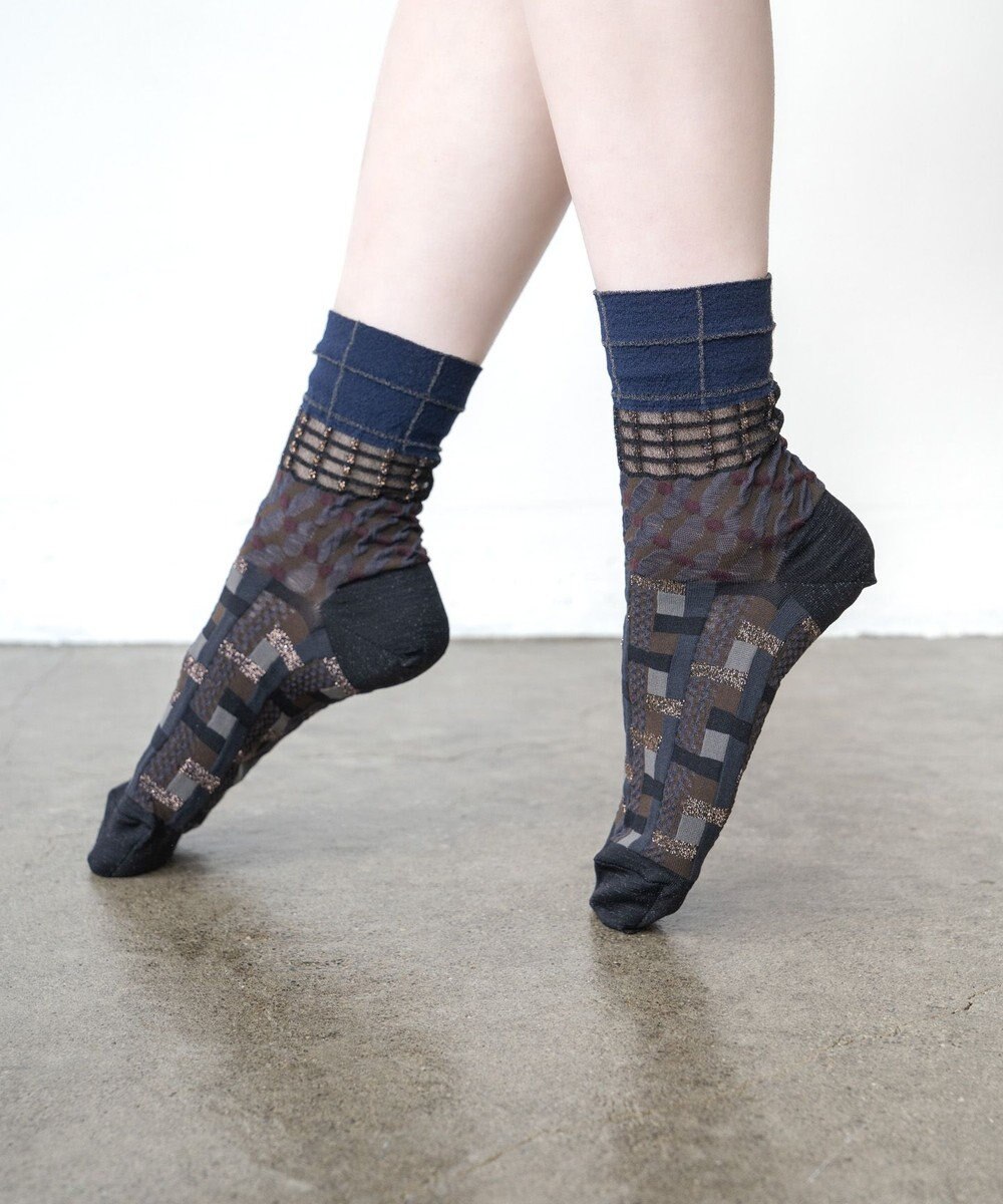 COQ CROSS PATCH ショートソックス 