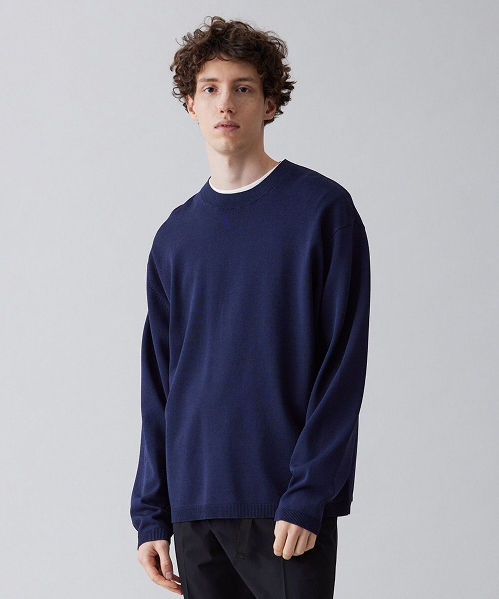 UNFILO MENS 【接触冷感】イージーケア ニットロングTEE [23年春夏商品] 