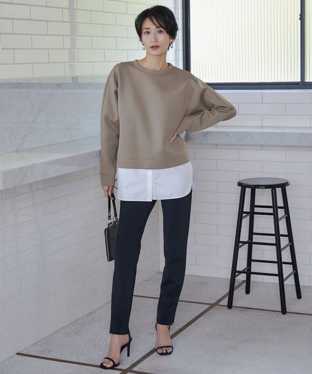 ICB 【洗える】テックストレッチ レギンスパンツ 