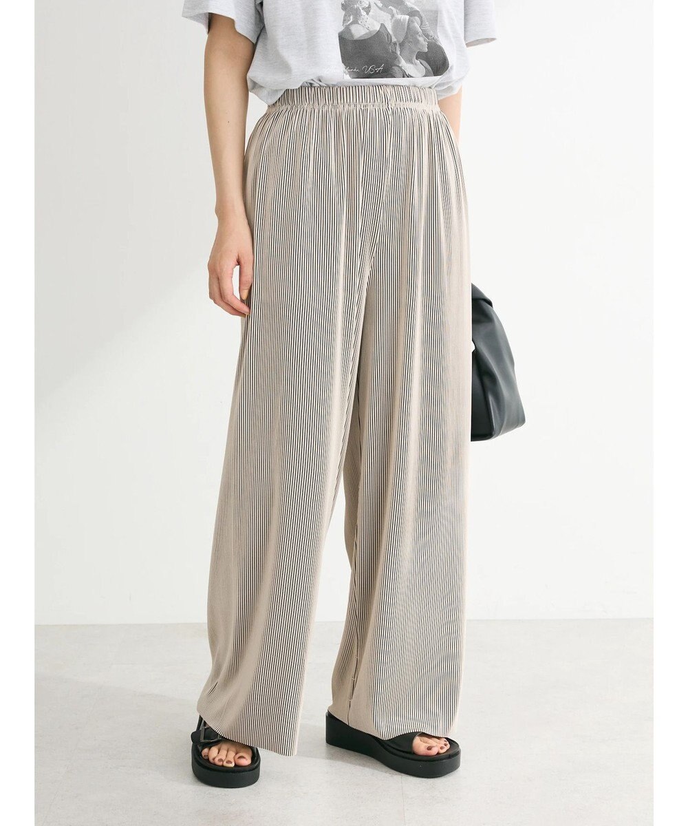 Green Parks セルフカットプリーツ風パンツ 