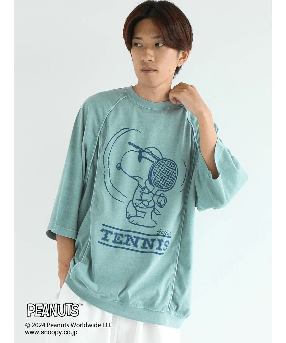 CRAFT STANDARD BOUTIQUE 【ユニセックス】PEANUTS/スヌーピー 切り替えTシャツ 