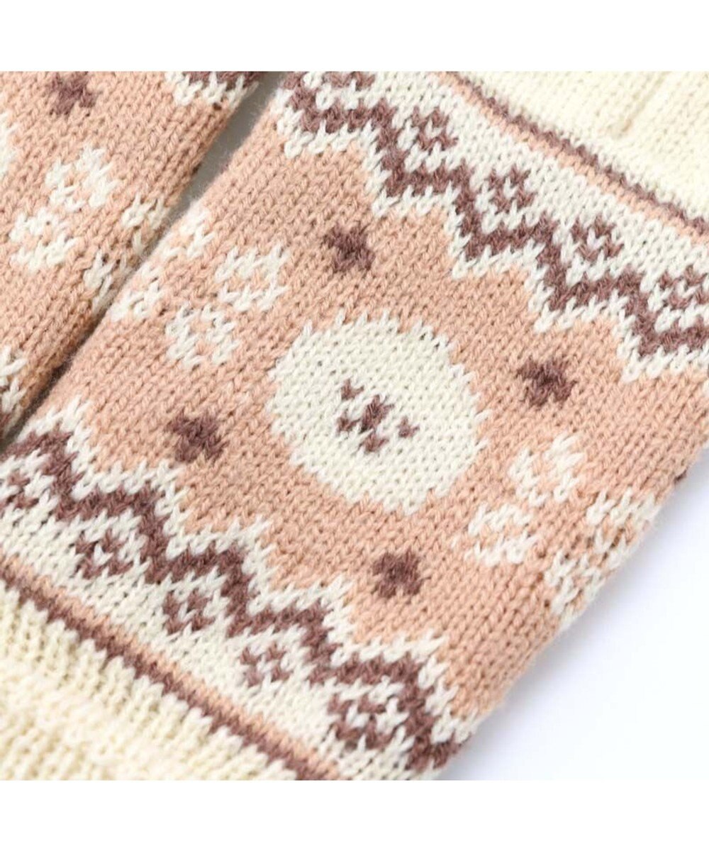 Mother garden マザーガーデン ふわんこ ニット スマホ対応手袋 