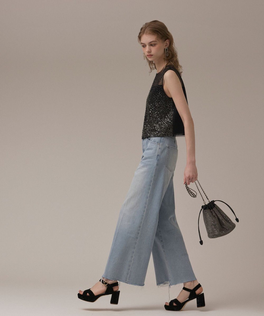 GRACE CONTINENTAL ビーズ刺繍トップ 