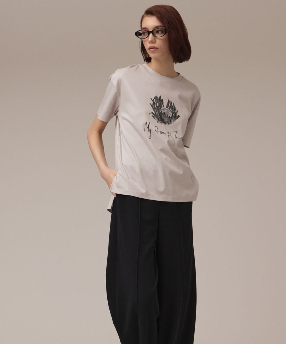 GRACE CONTINENTAL カットフォトTシャツ 