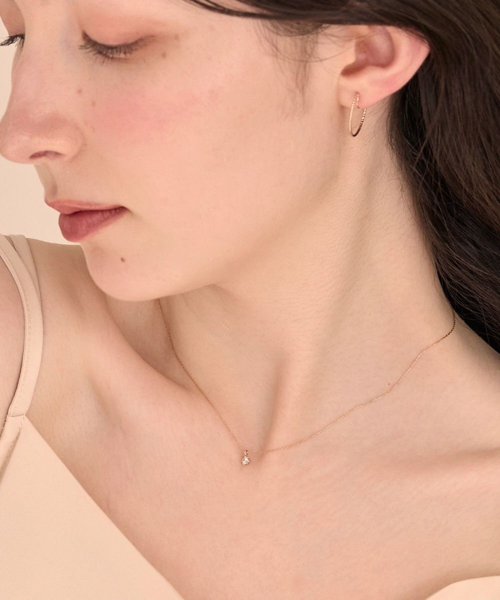 Phoebe 〈金属アレルギー対応〉スターリービジューネックレス 一粒石/定番 