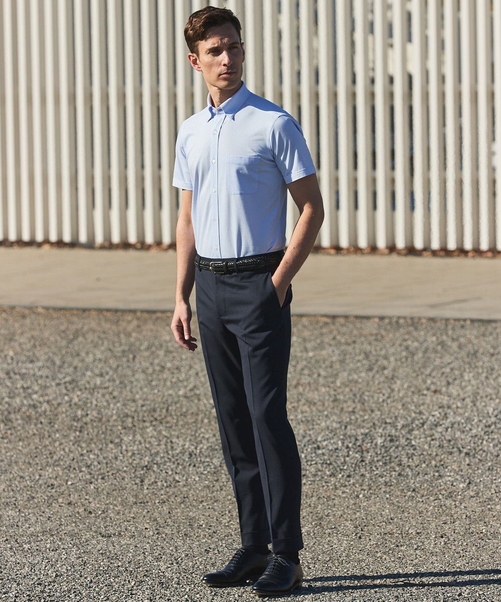 GOTAIRIKU セットアップ対応【ロングセラー】ウォッシャブル サマーウール100％パンツ(ノータック)26年モデル 