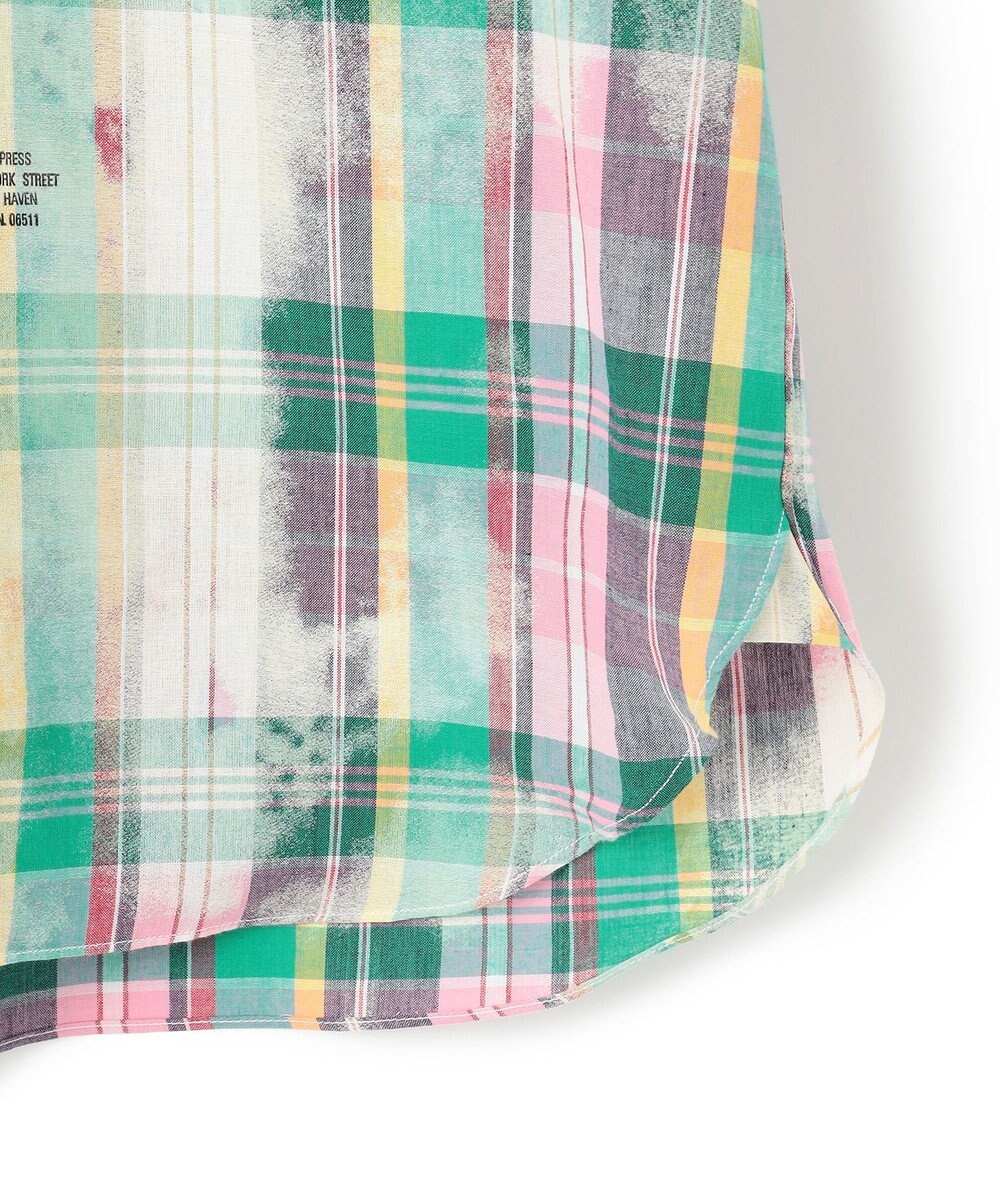 J.PRESS MEN 【J.PRESS ORIGINALS】India Madras Discharge Print Pullover Shirt / Baggy Fit 