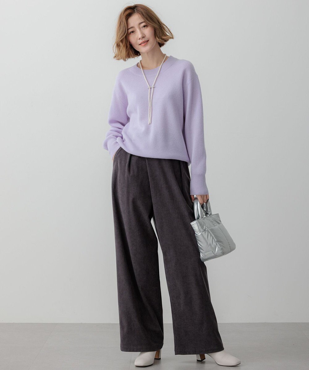 23区 【洗える】ウールカシミヤ クルーネック ニット 