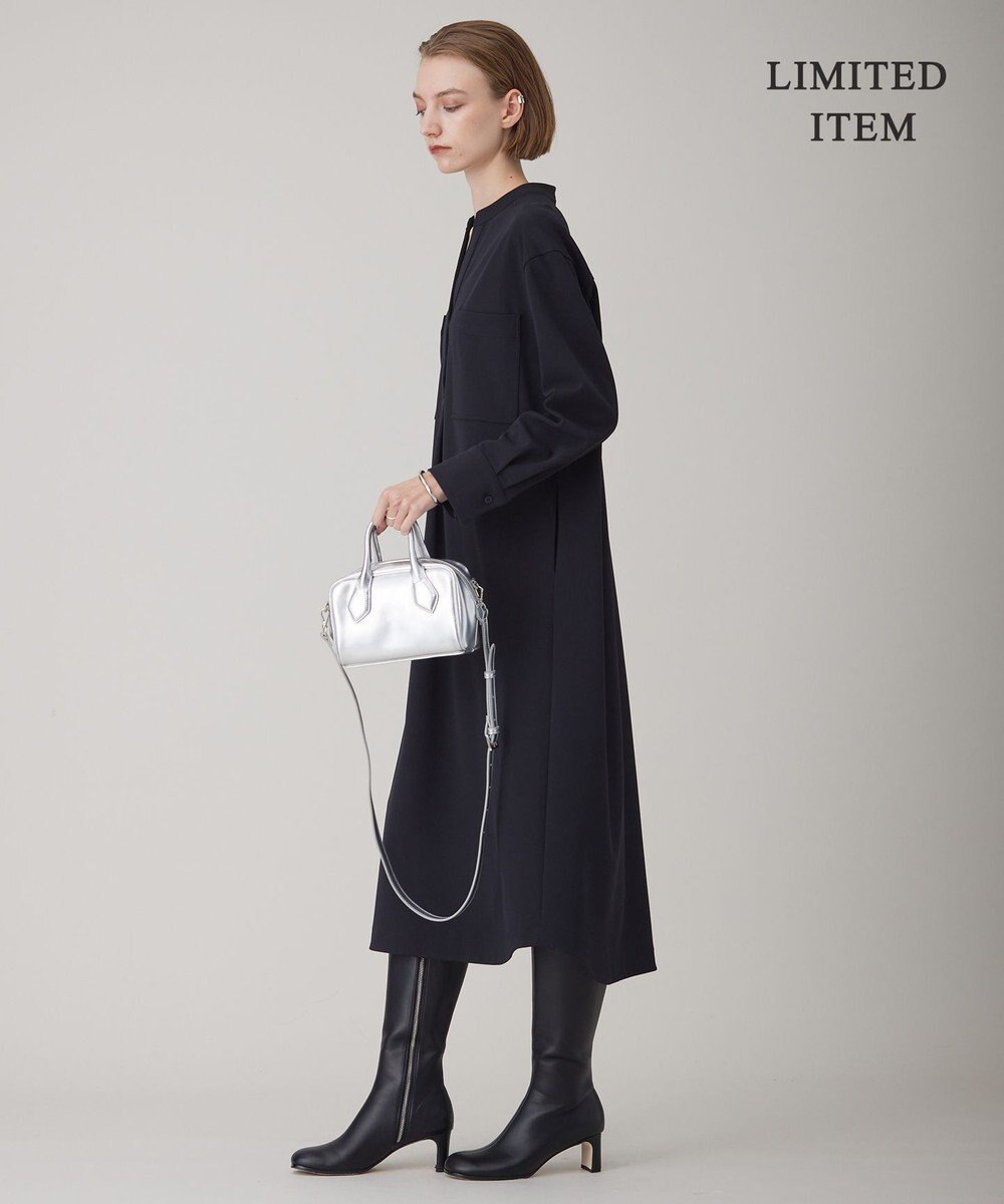 ICB 【WEB限定・洗える】ジョーゼットダブルジャージー ワンピース 