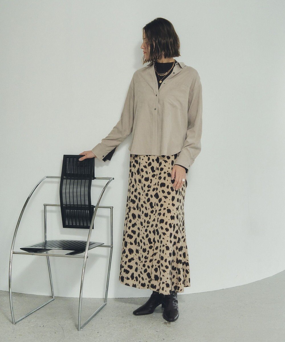 YECCA VECCA ピーチ起毛シャツ 