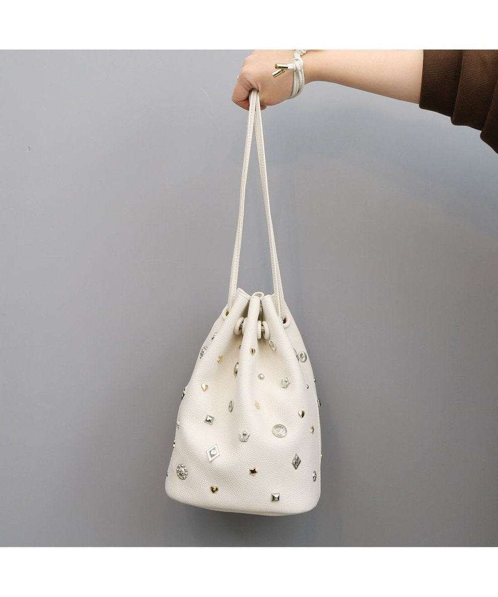 UNBILLION カカトゥ kakatoo / WEB限定ビジューミックスチャーム ドロストバッグ 