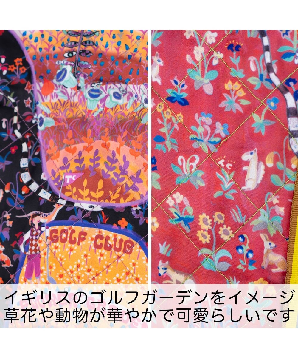 tsumori chisato CARRY ガーデンゴルフクラブキルト ハンドバッグ 手提げ 