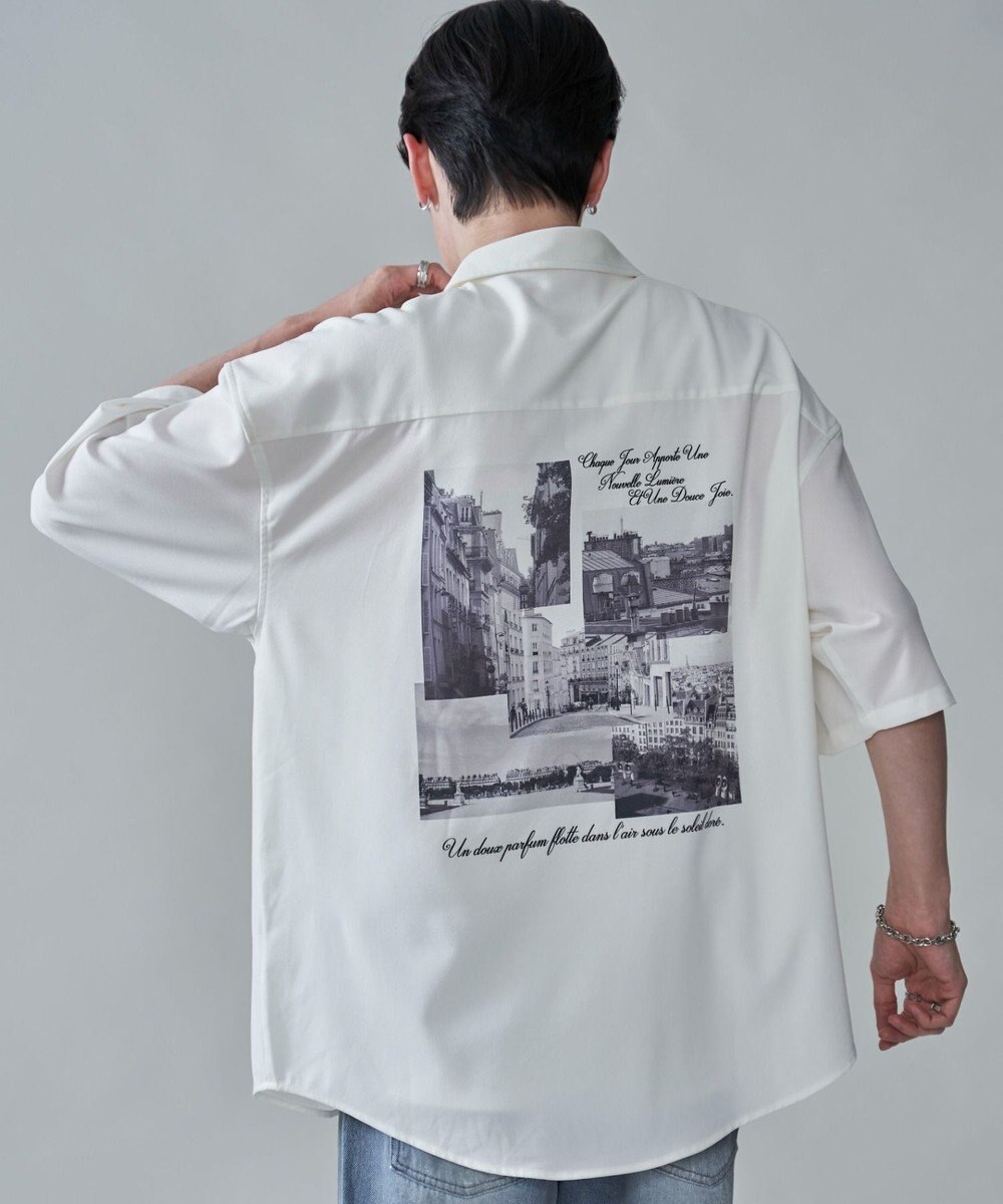 WEGO アムンゼンフォトプリントBIGシャツ（SS） 