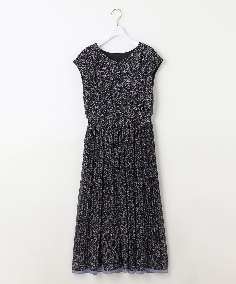 ANY SIS 【洗える】フラワープリーツ ワンピース 