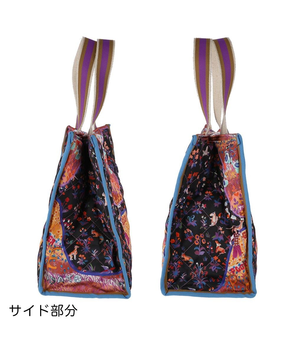 tsumori chisato CARRY ガーデンゴルフクラブキルト ハンドバッグ 手提げ 