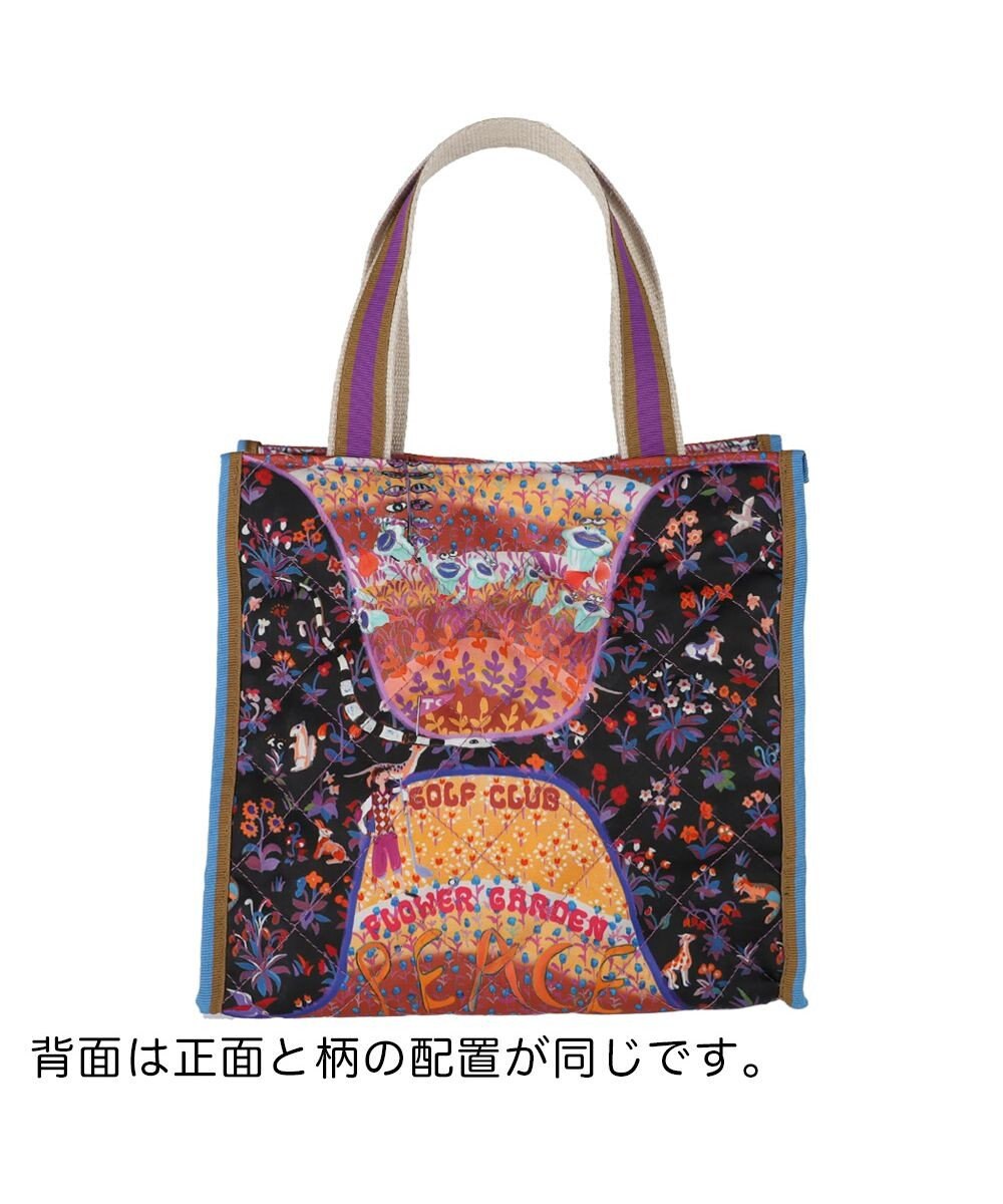 tsumori chisato CARRY ガーデンゴルフクラブキルト ハンドバッグ 手提げ 