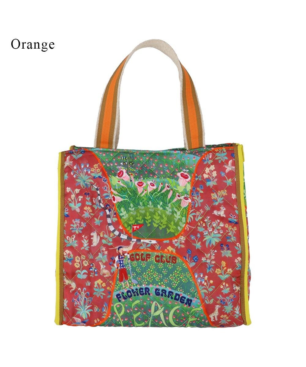 tsumori chisato CARRY ガーデンゴルフクラブキルト ハンドバッグ 手提げ 