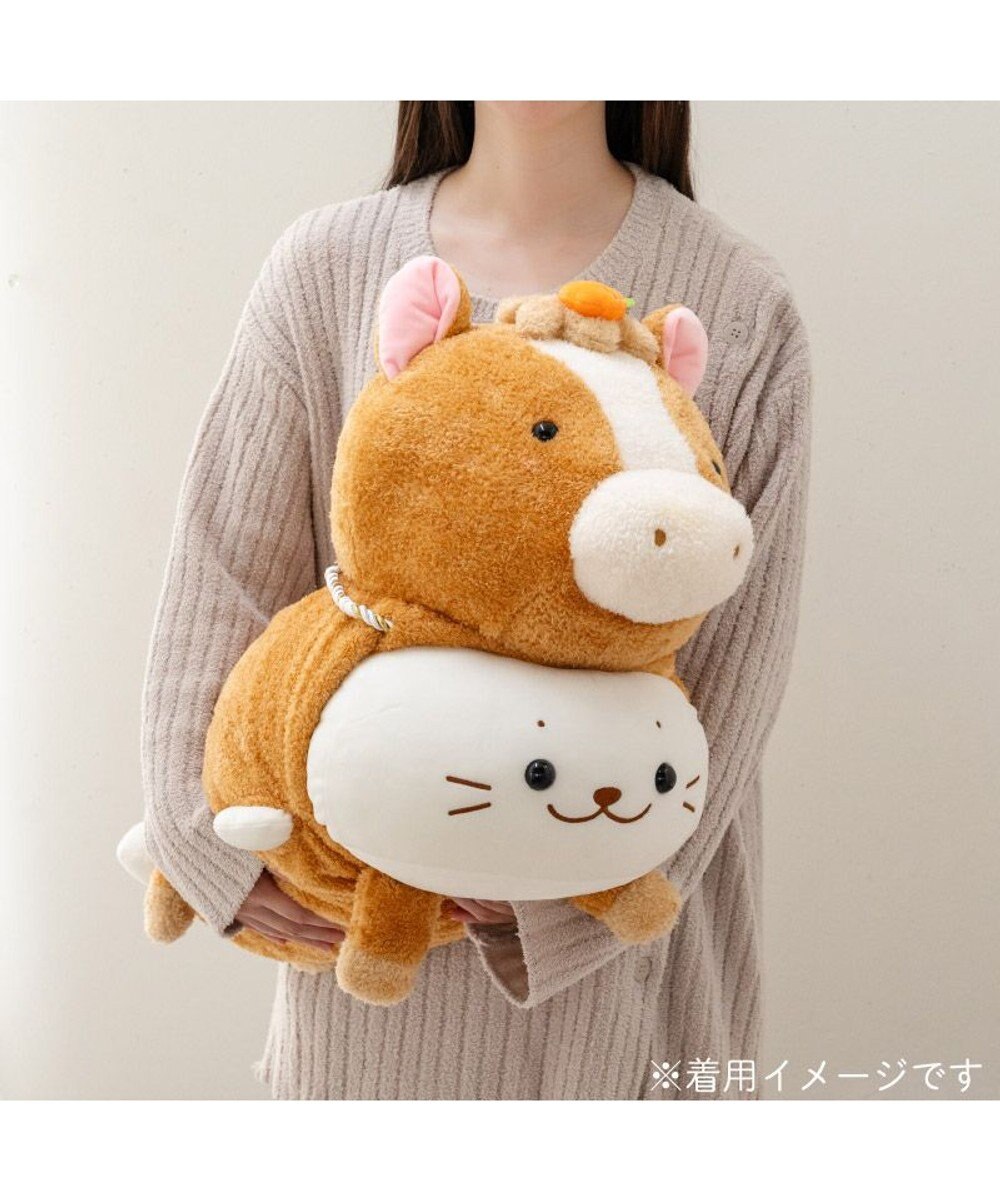 Mother garden しろたん  午年 抱き枕カバー 55cm用 《茶》 単品 