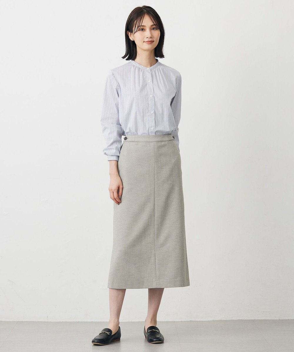 J.PRESS LADIES L Shineシャンブレーツイル スカート 