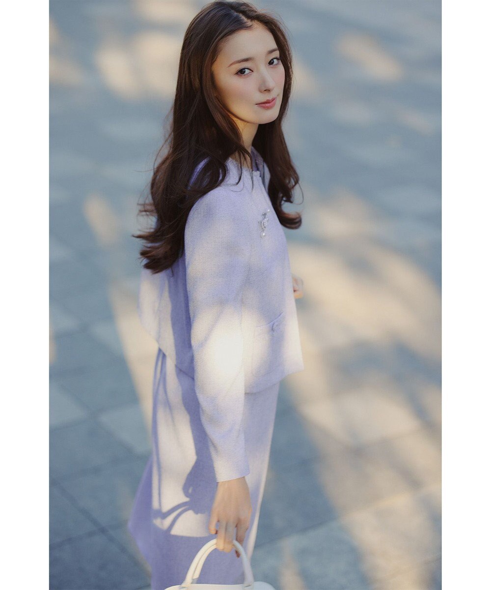 TOCCA 【宮本茉由さん着用】FROST MIST TWEED ドレス 