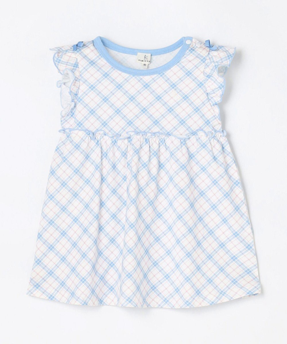 組曲 KIDS 【80-100㎝】 サマーチェックチュニック 