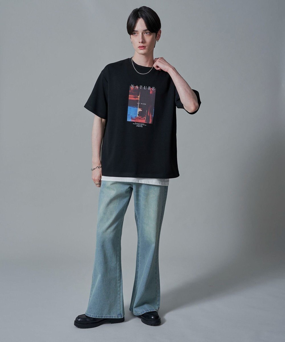 WEGO 【2点SET】アクセ付きフォトグラフィックT（SS） 