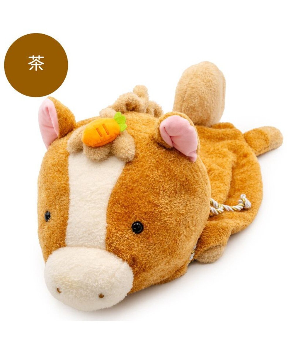 Mother garden しろたん  午年 抱き枕カバー 55cm用 《茶》 単品 