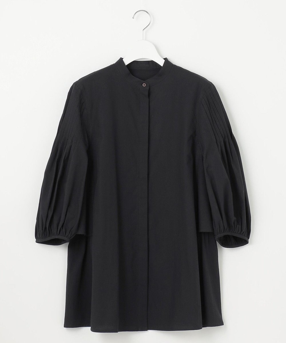 23区 【Indian Factory】コットンポプリン タックディテール チュニックブラウス 