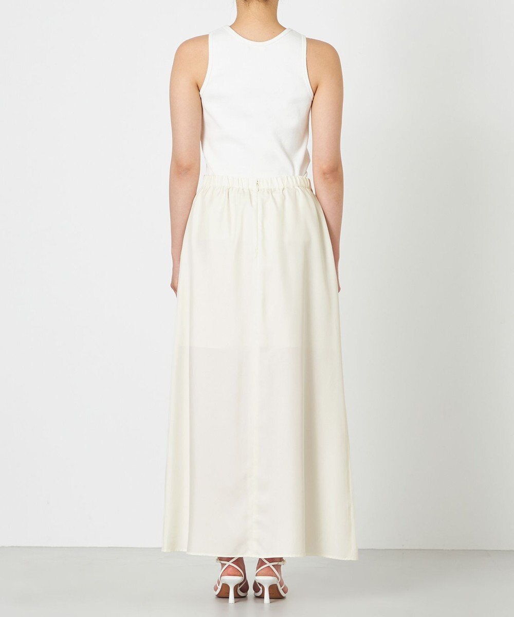 NAVE 【ReNAVE・セットアップ可/洗える/UVケア/接触冷感】フィブリルシャンブレー Aラインスカート 