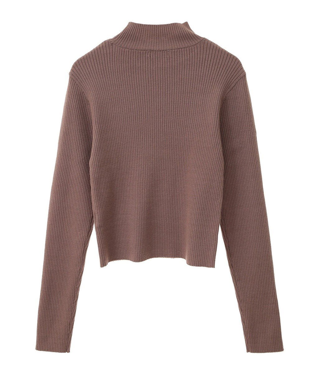 earth music&ecology ＳＥＴ２点リブニットインナー＋チュールプルオーバー 