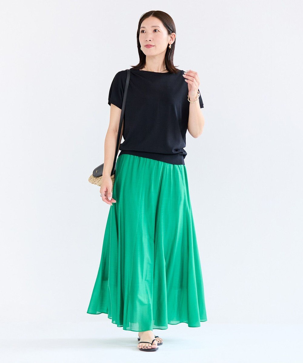 UNFILO ライトシアー フレアスカート 