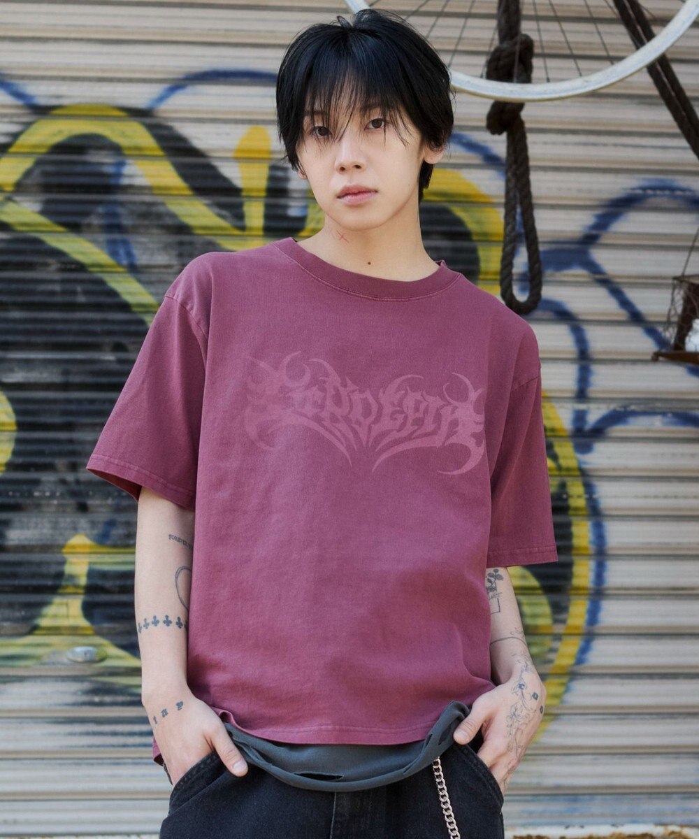 WEGO 【ユニセックス着用ITEM】ピグメントグラフィックT（SS） 