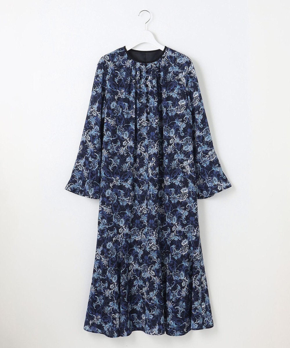 自由区 【洗える】バロックプリント ワンピース 