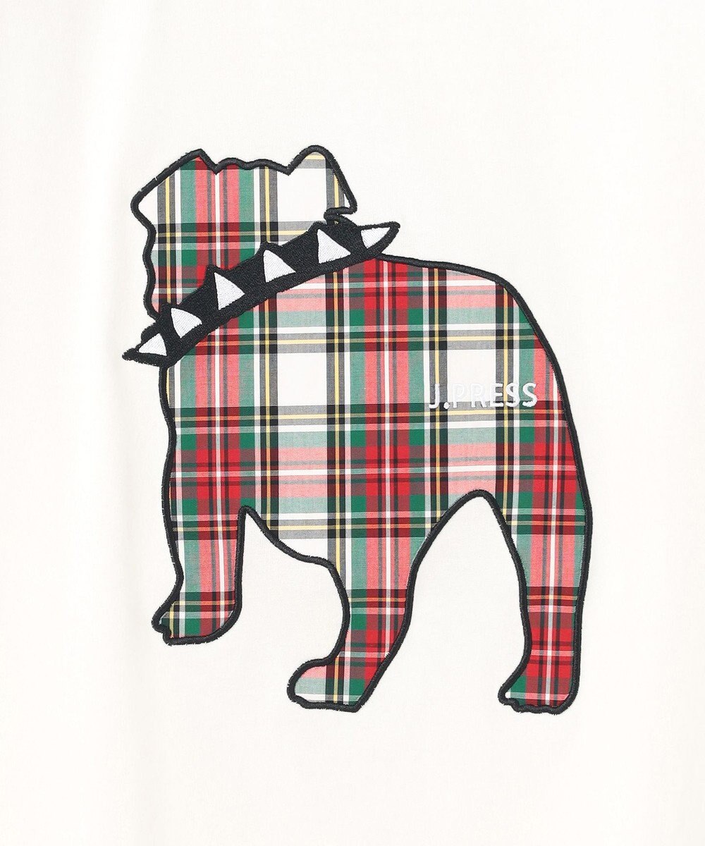 J.PRESS MEN 新色登場！【毎シーズン大好評】【UNISEX】ファブリックワッペン バックブルTシャツ 