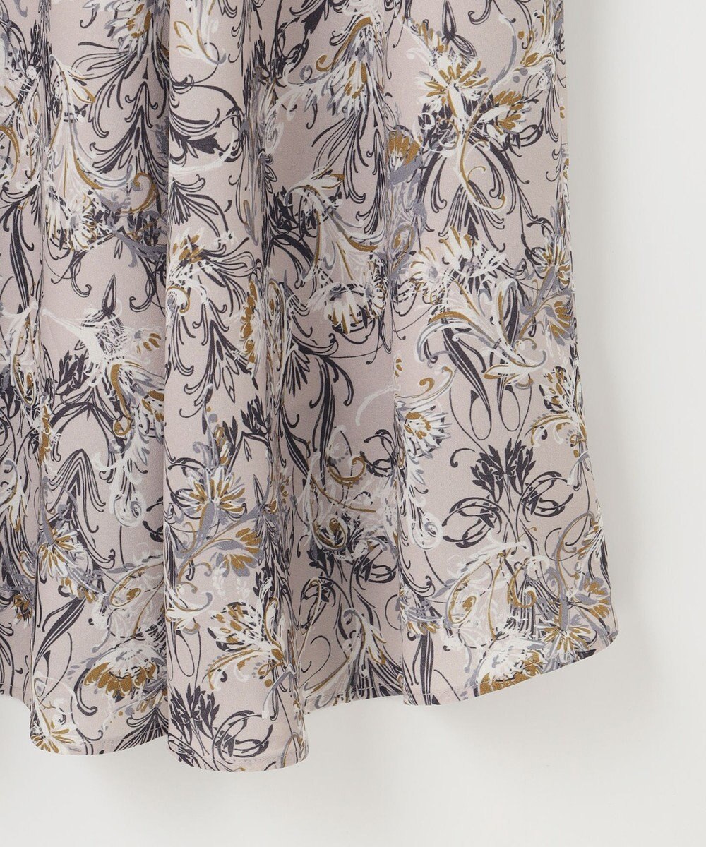 自由区 L 【洗える】バロックプリント ワンピース 