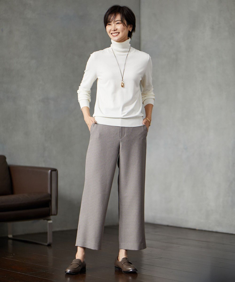 J.PRESS LADIES L 【洗える】PRINCE タートルネック ニット 