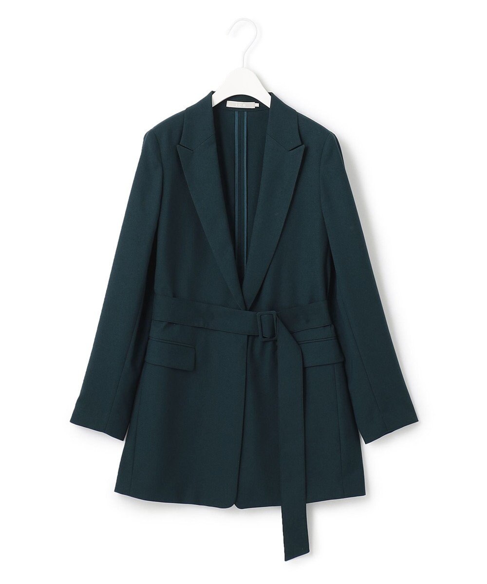 ICB 【洗える】 ウールマットウース ベルト付きジャケット 
