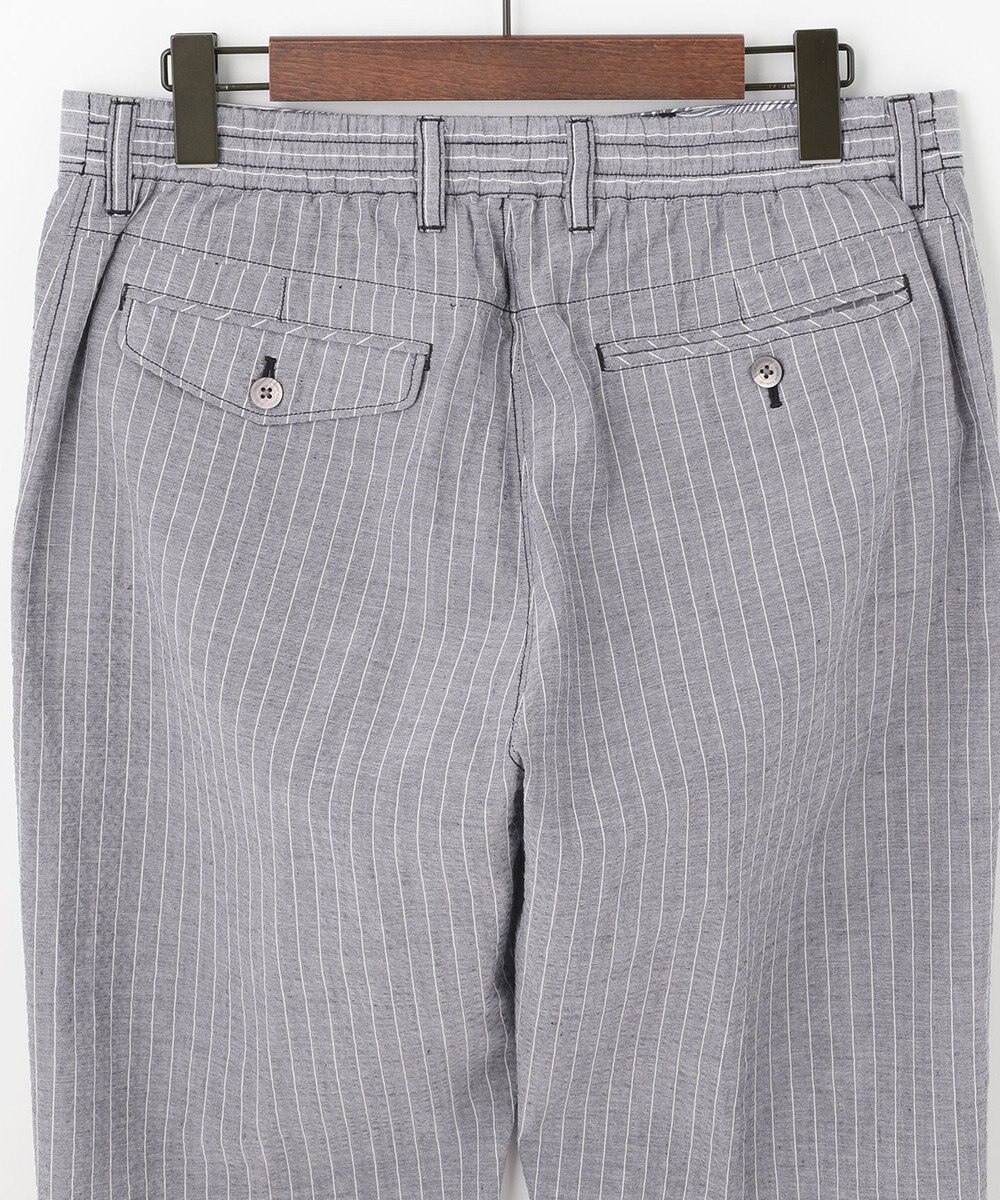 JOSEPH ABBOUD 【キングサイズ・オーガニックコットン】ドライサッカーストライプ　パンツ 