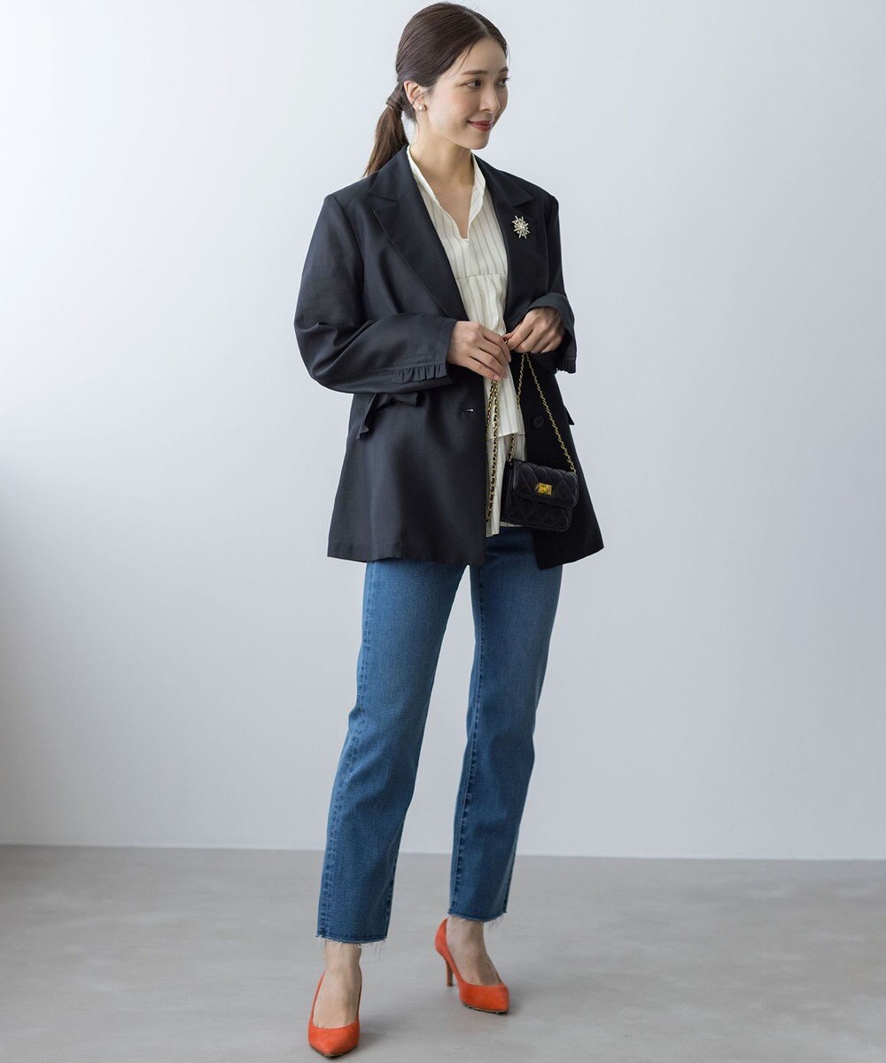 組曲 フリルディテールシアー ジャケット 