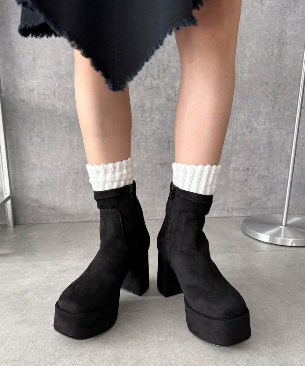 WEGO ストレッチヒールショートブーツ 