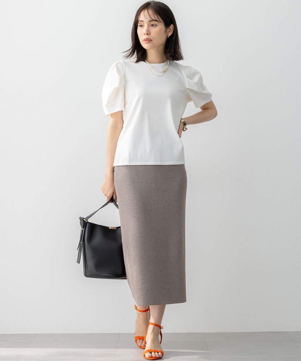 組曲 GIZAコットンタックスリーブ Tシャツ 