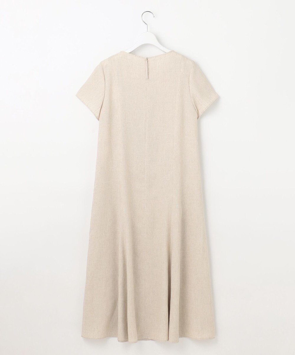 自由区 【カタログ掲載・接触冷感・UVカット・洗える】リネンミックスツィル ワンピース 