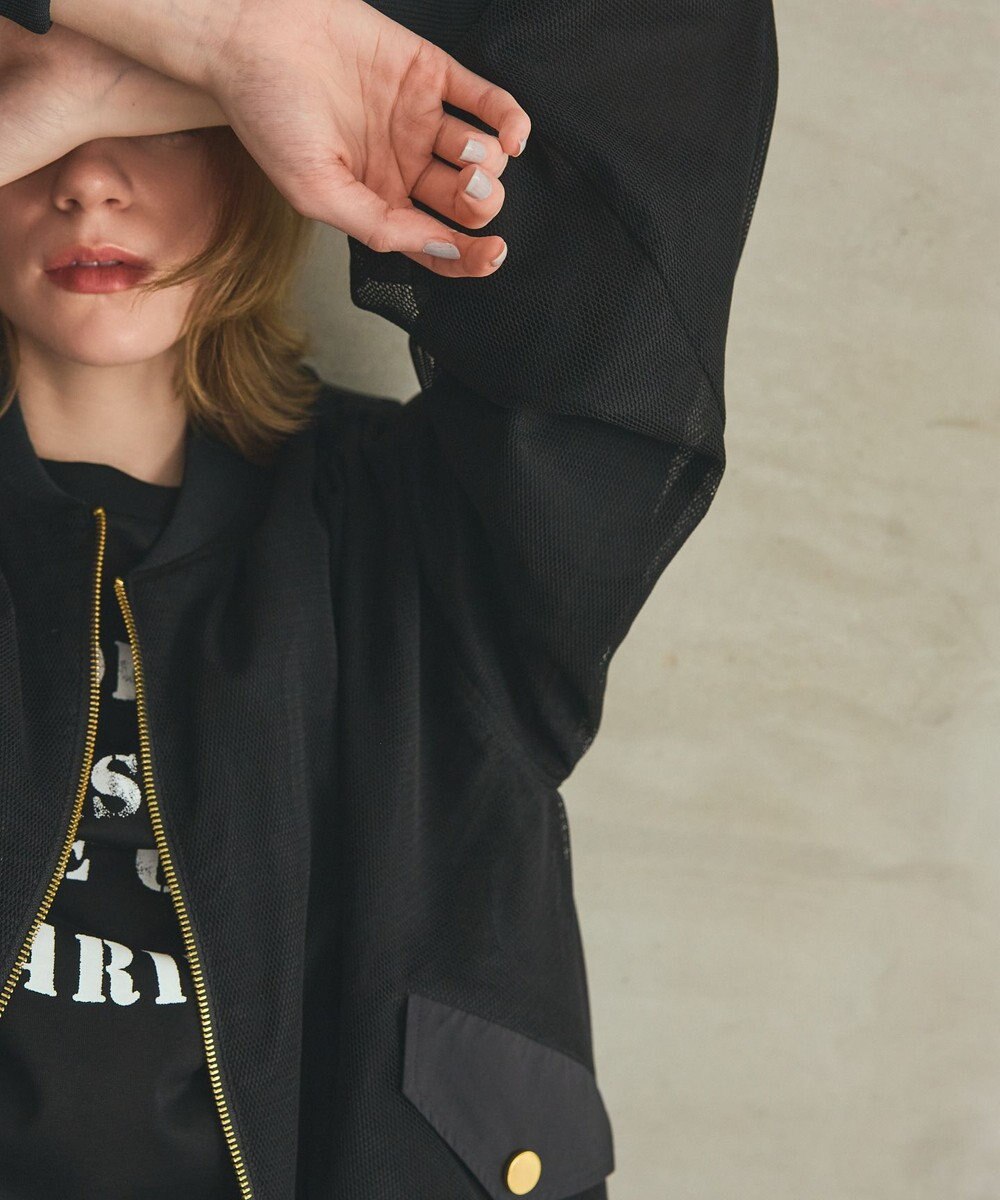 GRACE CONTINENTAL メッシュレイヤードブルゾン 