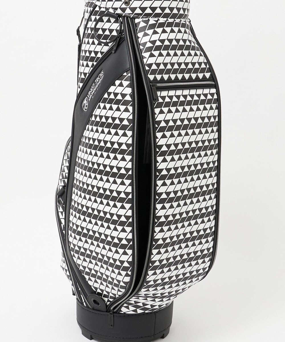 23区GOLF 【UNISEX】フラッグ総柄キャディバッグ　他と被らないデザイン 