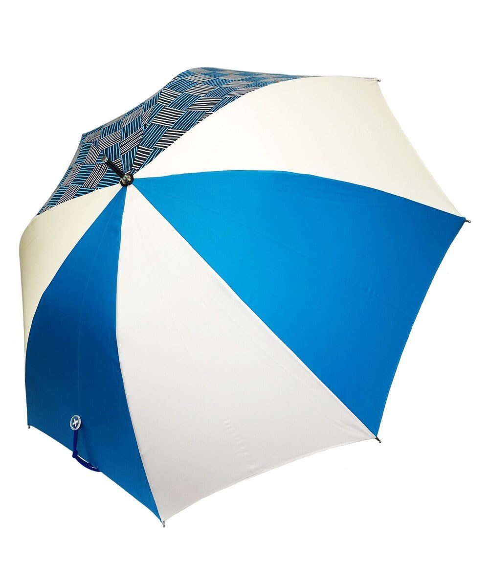 +RING UNISEX プラスリング 長傘60cm BLU/WHT T1275 