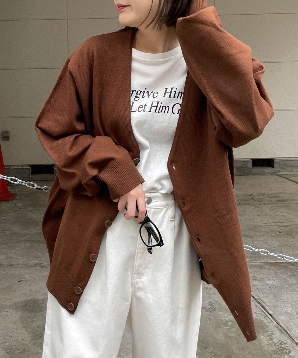 WEGO ドロップショルダーカーディガン 