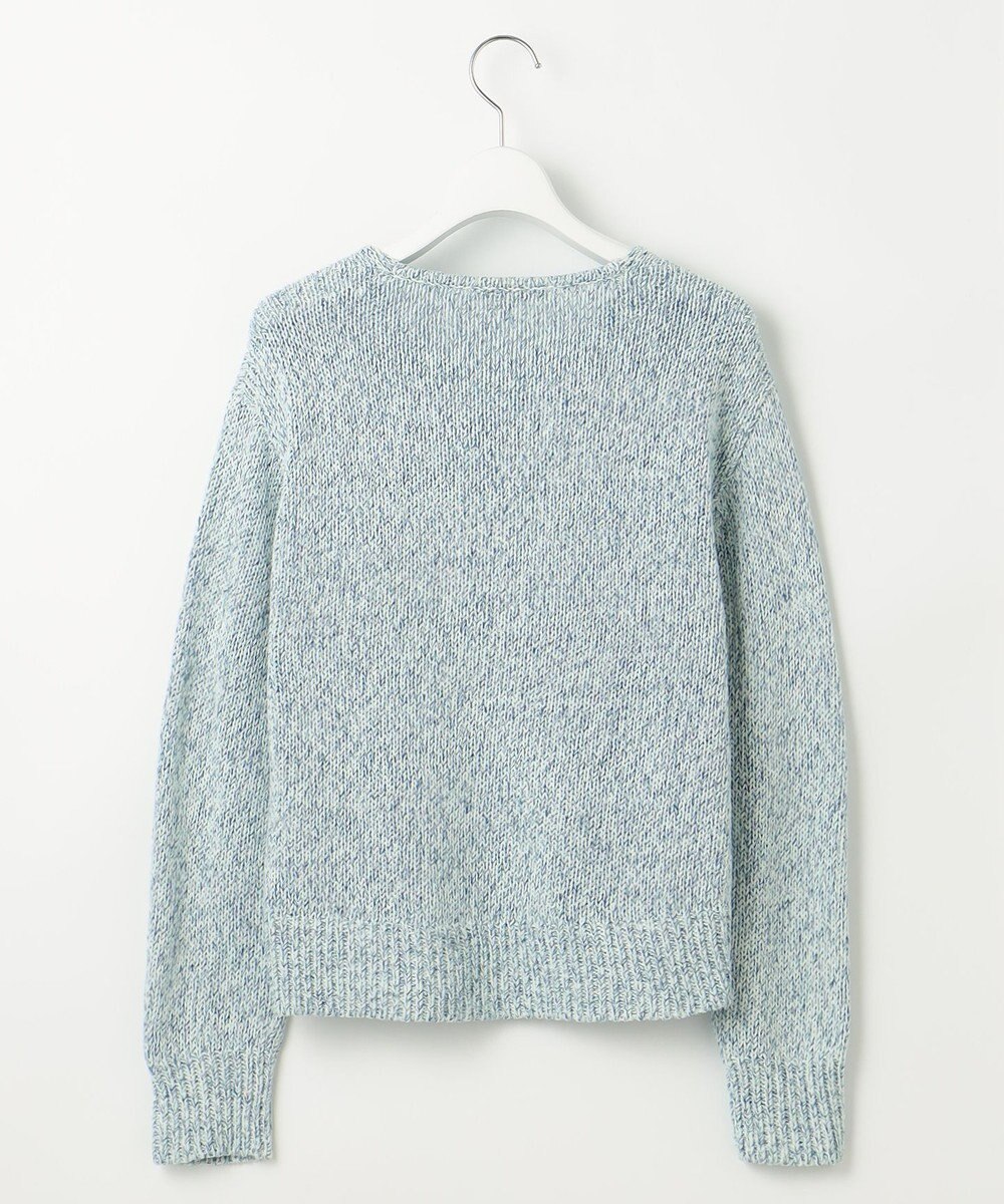 自由区 【洗える】カラーミックスリネン ニット 